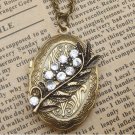 Steampunk Leaf Locket Necklace Vintage Style Original Design