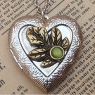 Steampunk Leaf Locket Necklace Vintage Style Original Design
