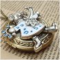 Steampunk Cat Locket Necklace Vintage Style Original Design