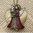 Steampunk Angel Locket Necklace Vintage Style Original Design