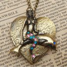 Steampunk Mermaid Locket Necklace Vintage Style Original Design
