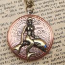 Steampunk Mermaid Locket Necklace Vintage Style Original Design