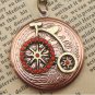 Steampunk Bike Locket Necklace Vintage Style Original Design