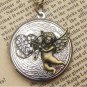 Steampunk Cupid Locket Necklace Vintage Style Original Design