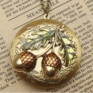 Steampunk Plant Locket Necklace Vintage Style Original Design