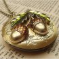 Steampunk Plant Locket Necklace Vintage Style Original Design