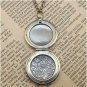 Steampunk Snowman Locket Necklace Vintage Style Original Design