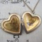 Handmade Steampunk Cross Heart Locket Necklace Vintage Style Original Design