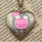 Handmade Steampunk Owl Locket Necklace Vintage Style Original Design