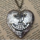 Handmade Steampunk Anchor Locket Necklace Vintage Style Original Design