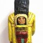 5 ft Cigar Store Indian Maiden w Baby Papoose Hand Carved Wooden YELLOW