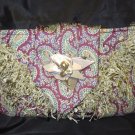 multi color tie purse