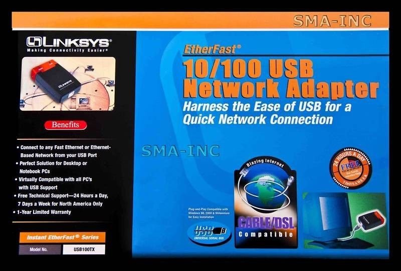 Linksys 100TX EtherFast 10/100 USB Network Adapter