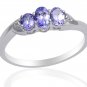 Tanzanite Ring Sterling Silver Size 7 Retail $74