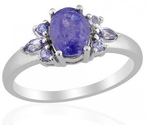 Tanzanite Ring in Sterling Silver (Size 7) Retail $149