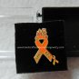 CRPS, RSD, Orange, Ribbon, Awareness, "Fight the Fire" Lapel Pin