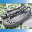 New CROCS™ MALINDI gray women shoes Sz:W5-W8=EUR35-39