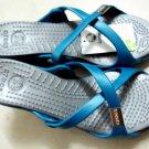 CROCS™ CYPRUS High Heels blue&silver sz;W6-W9=EUR37-40