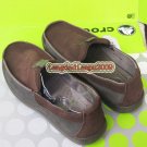 New CROCS™ linden coffee leather men's shoes sz:M7-M11