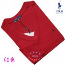 Wholesale Super round neck Men's Long Sleeve red Sweater