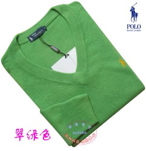 Wholesale Super round neck Men's Long Sleeve green Sweater