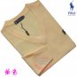 Wholesale Super poloo  round neck Men's Long Sleeve beige yellow Sweater