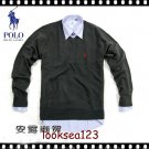 Wholesale Super poloo  round neck Men's Long Sleeve black Sweater