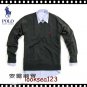 Wholesale Super poloo  round neck Men's Long Sleeve black Sweater