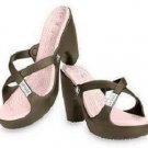 CROCS™ CYPRUS High Heels chocolate shoes:W6-W9=EUR37-40