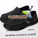 New CROCS™ santa cruz black men's shoes sz:M7-M11