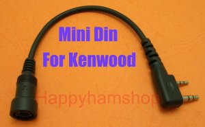 6 pin Mini Din Mini-din plug adapter Kenwood radio 2pin