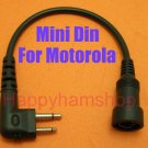 6 Pin Mini-Din plug 4 Motorola  GP300 GP68 CP100 GP308