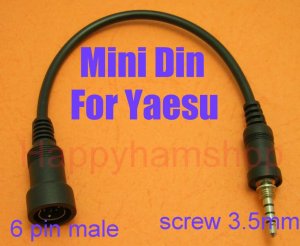 6pin Mini Din plug for Yaesu Vertex VX-6R VX-7R VX-170