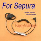 D ring Police Earphone for Sepura Tetra Airwave radio SRH3800 SRH3900 SRH3500