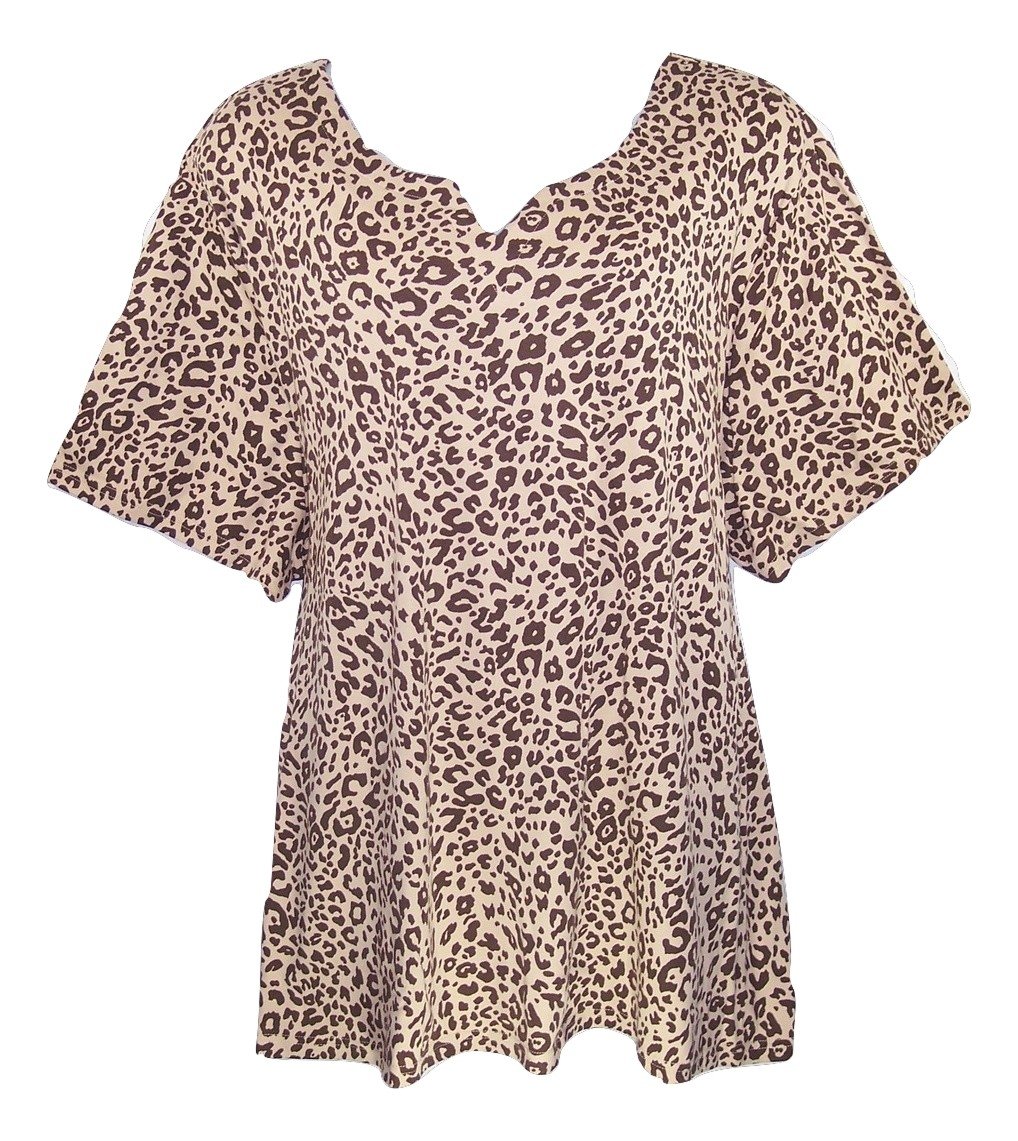 khaki animal print shirt