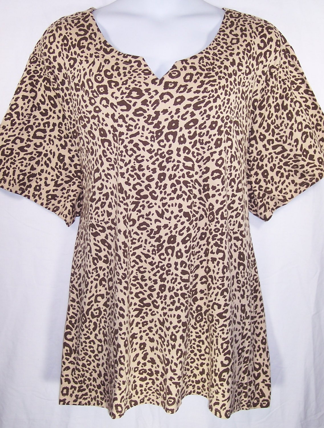 khaki animal print shirt