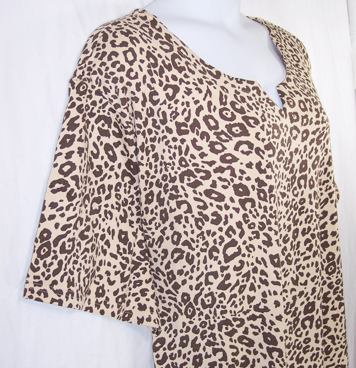 khaki animal print shirt