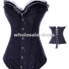 Free shipping sexy  Brocade Gorgeous Corset Bustier Lingerie