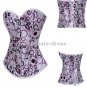 Free shipping sexy Brocade Gorgeous Corset Bustier Lingerie colorful