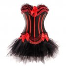 Free shipping Fancy French Maid Dress red and black Sexy underwear SIZE M