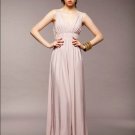 New Elegant Lady Woman’s Sexy Lace Back Deep-V Open Longuette Dress