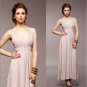 New Elegant Lady Woman’s Sexy Lace Back Deep-V Open Longuette Dress