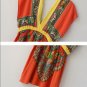 Free shipping New Lady Women's Sexy Double Deep-V Open Textile Printing Dress Blouse