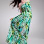 Free shipping beautiful New Lady Women's Summer Wear Off-collar Skirt Longuette Dress