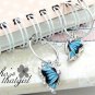 Cute Blue Storm Butterfly Dangle Charm Fashion Earrings