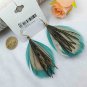 Beautiful green peacock feather sexy fashion earring jewelry new