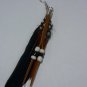 New Fashion Feather Dangle Peacock Earrings black