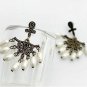 Vintage Ornate Retro Palace Style Pearl Drop Earrings Earring