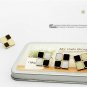 Retro Black and White Square Earrings