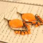 New Fashion Bohemian Style Yellow Drop Tassel Earrings Jewelry Ladies